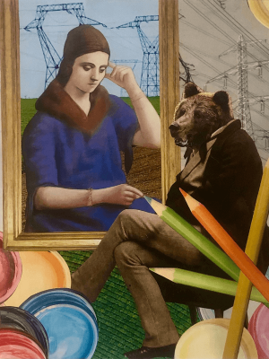 Retrouver des couleurs - L'art du collage- Marielle Hary, collagiste - Ateliers de collage dans les Vosges -Vente d'œuvres en collage