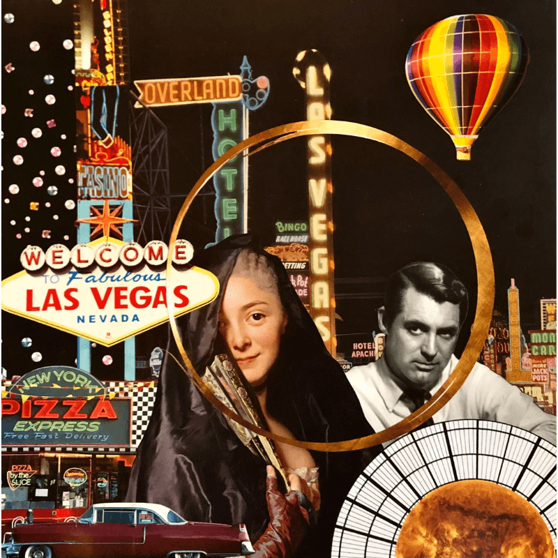 Tout ce qui brille - L'art du collage- Marielle Hary, collagiste - Ateliers de collage dans les Vosges -Vente d'œuvres en collage