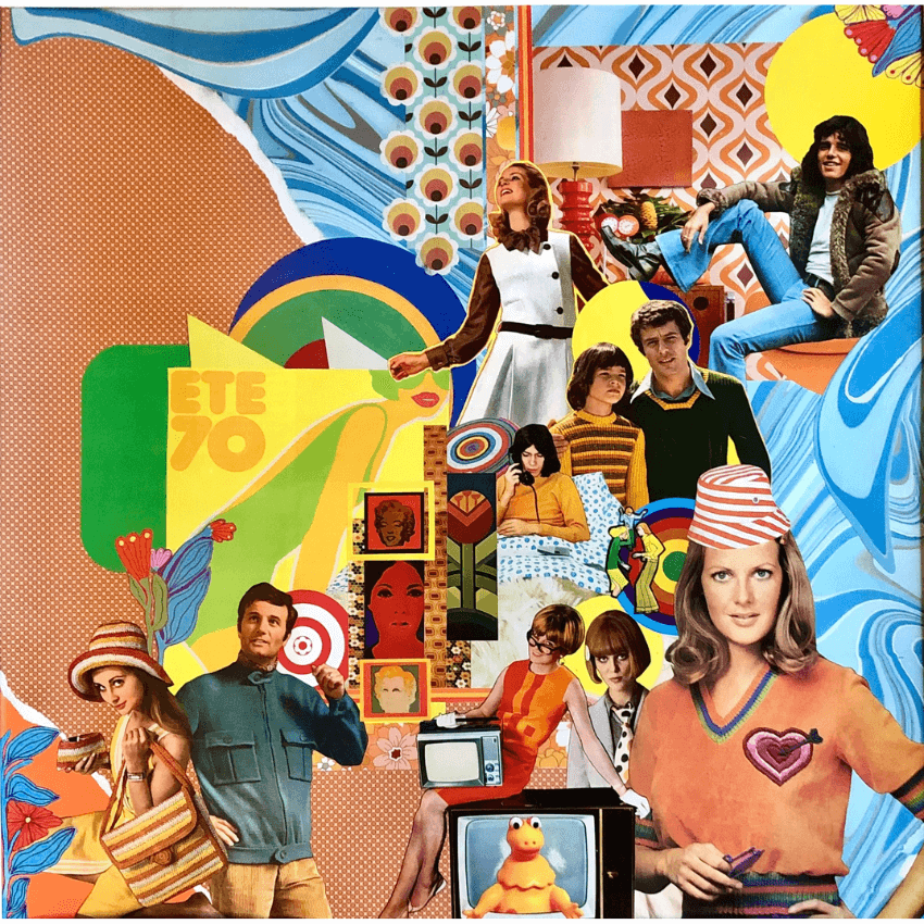 V.I.N.T.A.G.E. 2/4 - L'art du collage- Marielle Hary, collagiste - Ateliers de collage dans les Vosges -Vente d'œuvres en collage