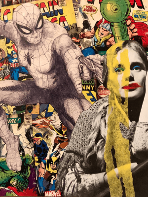 Sauve-moi ! - L'art du collage- Marielle Hary, collagiste - Ateliers de collage dans les Vosges -Vente d'œuvres en collage