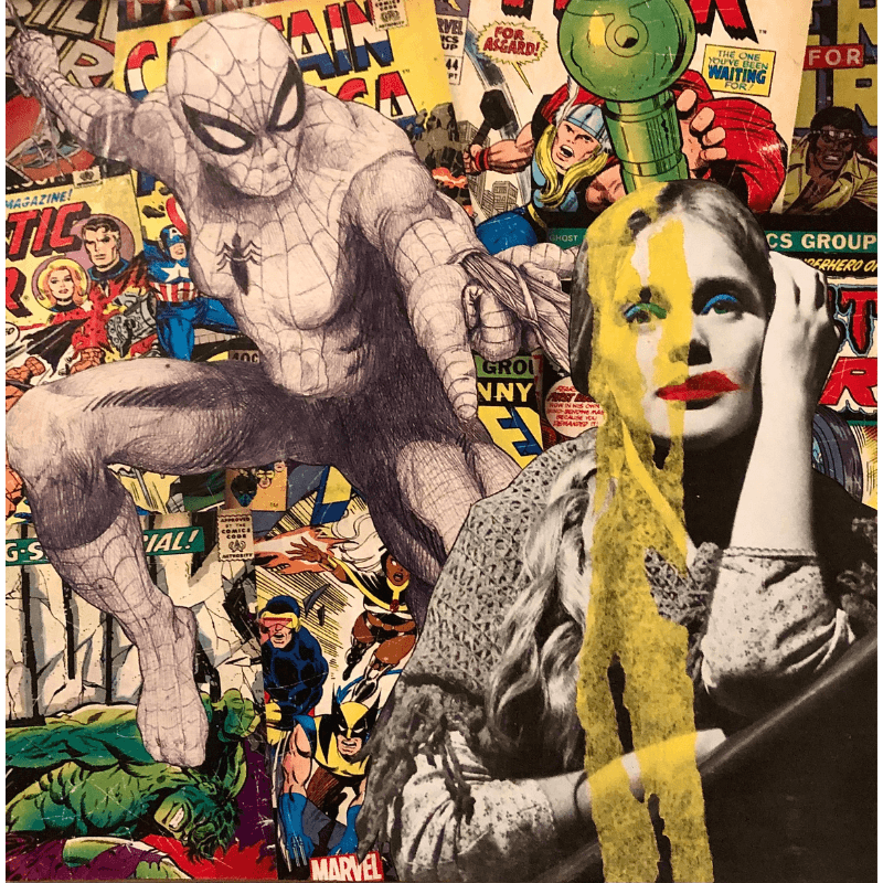 Sauve-moi ! - L'art du collage- Marielle Hary, collagiste - Ateliers de collage dans les Vosges -Vente d'œuvres en collage