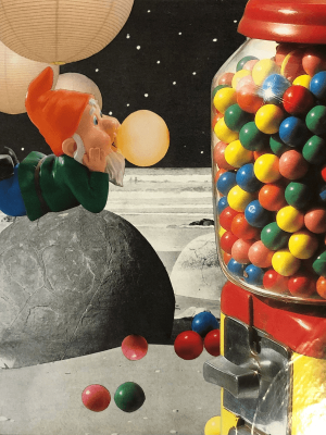 Mystère et boules de gomme - L'art du collage- Marielle Hary, collagiste - Ateliers de collage dans les Vosges -Vente d'œuvres en collage