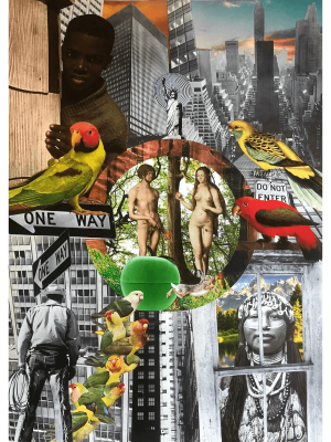 Signes de vie. - L'art du collage- Marielle Hary, collagiste - Ateliers de collage dans les Vosges -Vente d'œuvres en collage