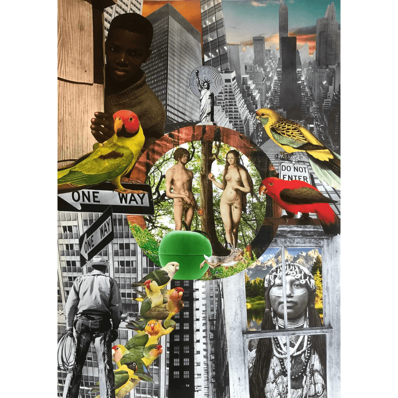 Signes de vie. - L'art du collage- Marielle Hary, collagiste - Ateliers de collage dans les Vosges -Vente d'œuvres en collage