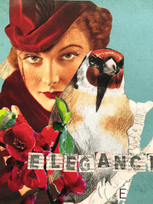 Elégance - L'art du collage- Marielle Hary, collagiste - Ateliers de collage dans les Vosges - Vente de collages