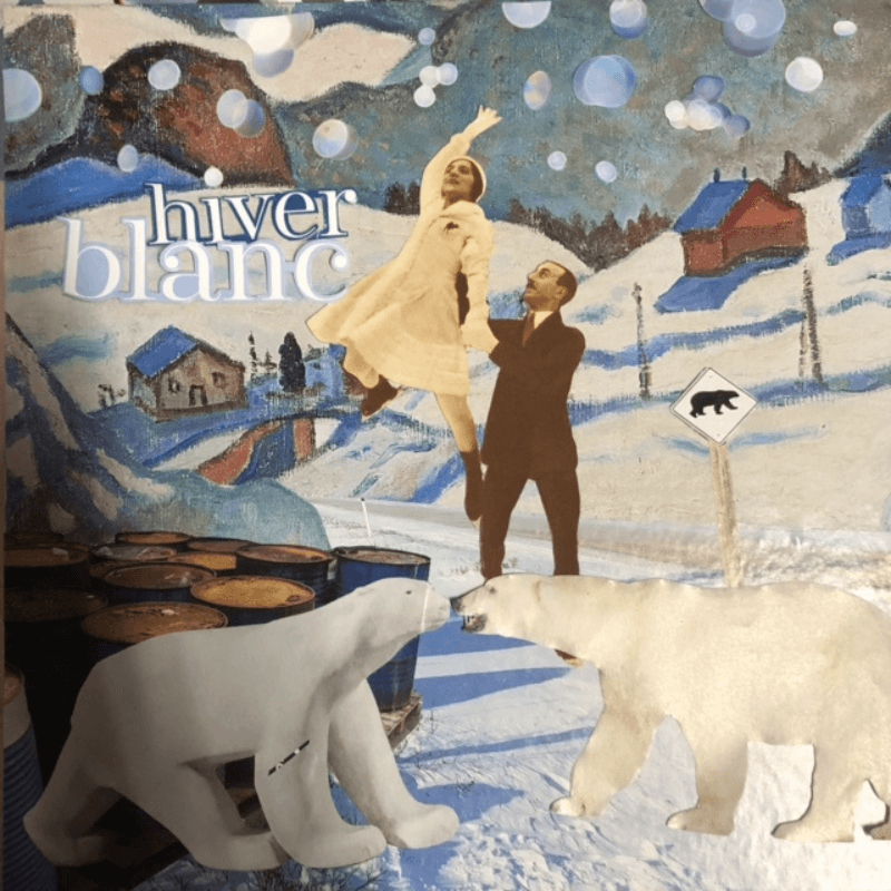 Hiver blanc - L'art du collage- Marielle Hary, collagiste - Ateliers de collage dans les Vosges - Vente de collages