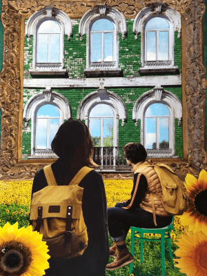 Se mettre au vert - L'art du collage- Marielle Hary, collagiste - Ateliers de collage dans les Vosges - Vente de collages