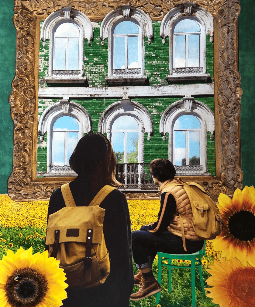 Se mettre au vert - L'art du collage- Marielle Hary, collagiste - Ateliers de collage dans les Vosges - Vente de collages