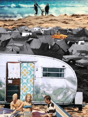 Vacances j'oublie tout - L'art du collage- Marielle Hary, collagiste - Ateliers de collage dans les Vosges - Vente de collages
